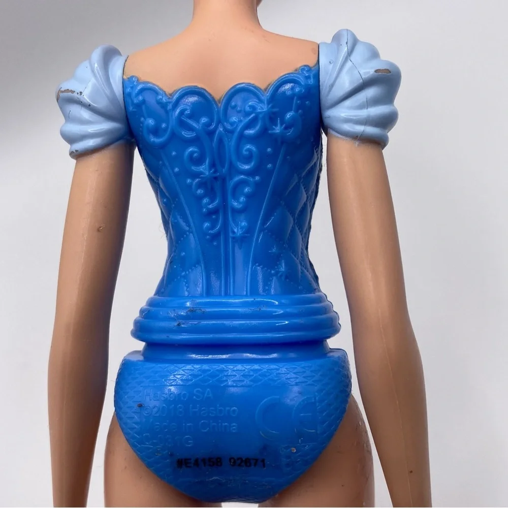 Hasbro Disney Royal Shimmer‎ Blue Princess Cinderella Doll with Blonde Hair Used